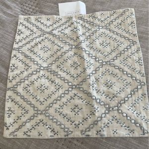 18x18 beaded pillow cover